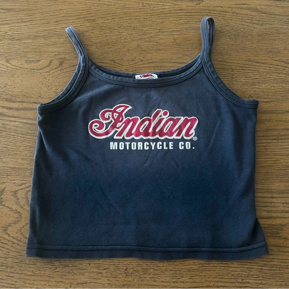 1997 Authentic Rare & Vintage Indian Motorcycle Tank Top Sturgis SD USA MADE - M - Picture 1 of 5
